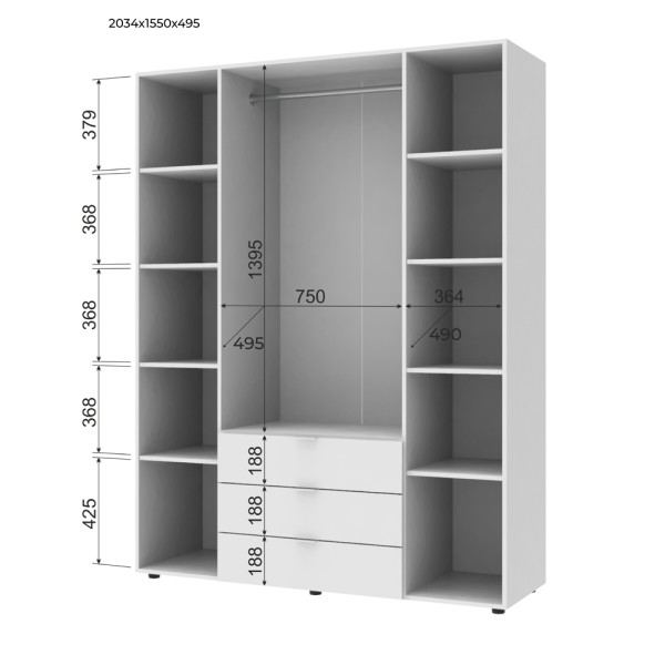 Шафа для одягу Гелар 4+4: стиль та зручність для вашої спальні