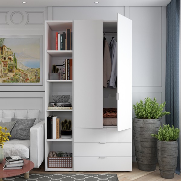 Шафа для одягу Гелар 2 з етажеркою