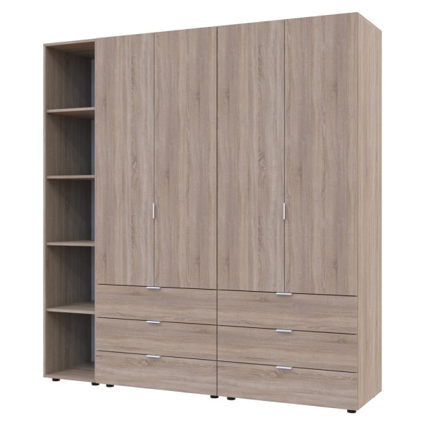 Шафа для одягу Гелар 2 з етажеркою