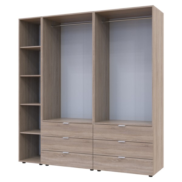 Шафа для одягу Гелар 2 з етажеркою