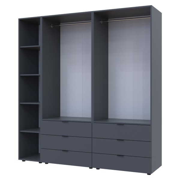 Шафа для одягу Гелар 2 з етажеркою