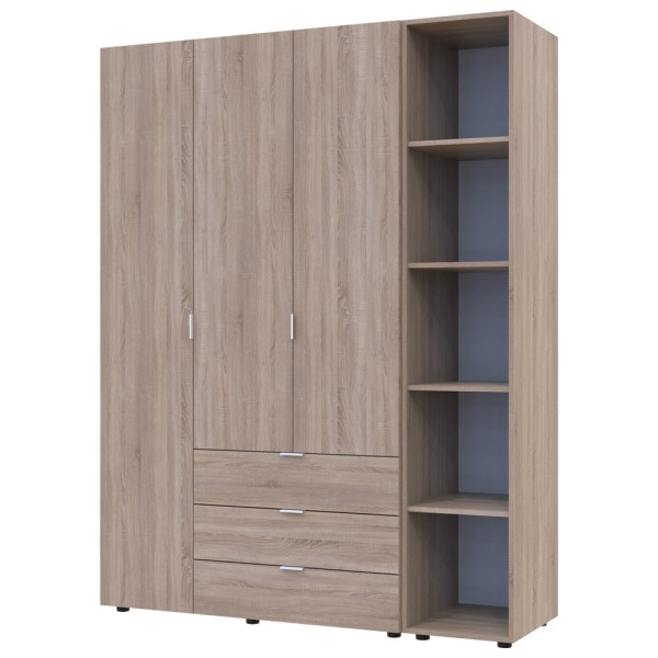 Шафа для одягу Гелар 3 з етажеркою – купити в Elite Mebel