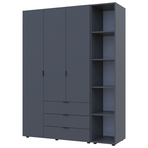 Шафа для одягу Гелар 3 з етажеркою – купити в Elite Mebel