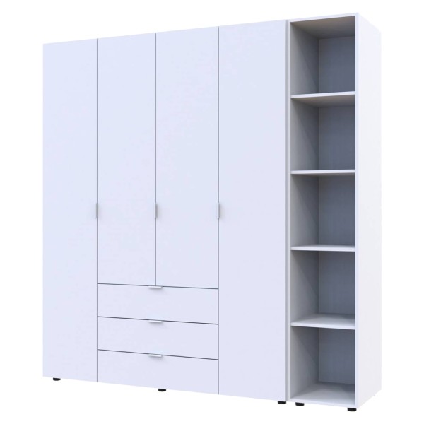 Шафа для одягу Гелар 4 з етажеркою – Стиль і функціональність для вашої спальні