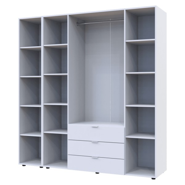 Шафа для одягу Гелар 4 з етажеркою – Стиль і функціональність для вашої спальні