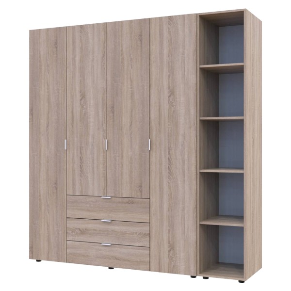 Шафа для одягу Гелар 4 з етажеркою – Стиль і функціональність для вашої спальні