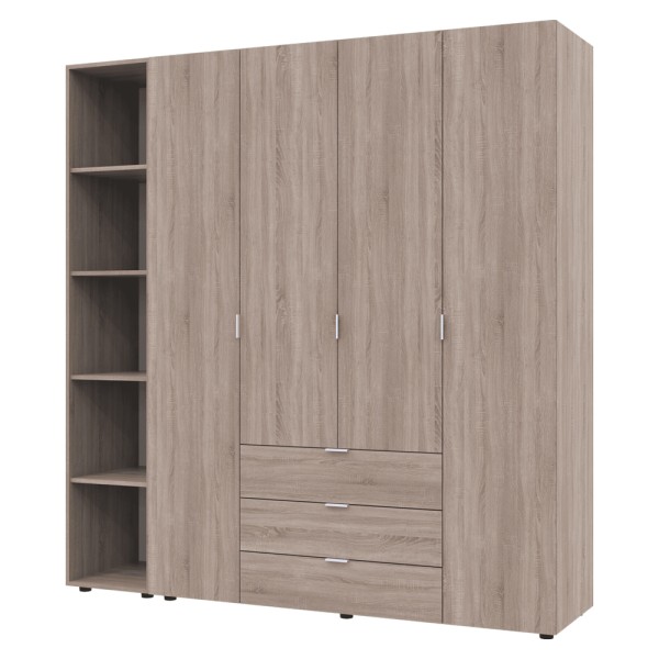 Шафа для одягу Гелар 4 з етажеркою – Стиль і функціональність для вашої спальні