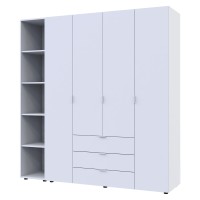 Шкаф для одежды Геллар 4 с этажеркой