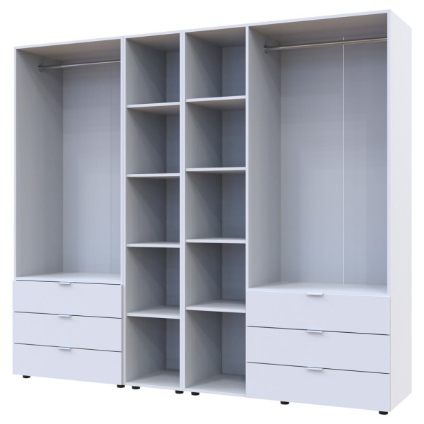 Шафа для одягу Гелар 2+3 з етажеркою