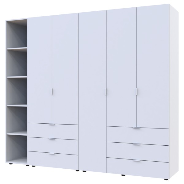 Шафа для одягу Гелар 2+3 з етажеркою