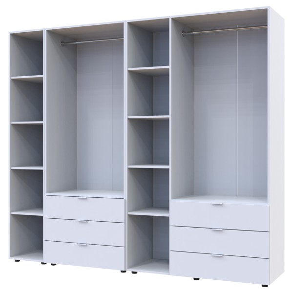 Шафа для одягу Гелар 2+3 з етажеркою