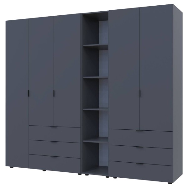 Шафа для одягу Гелар 2+3 з етажеркою