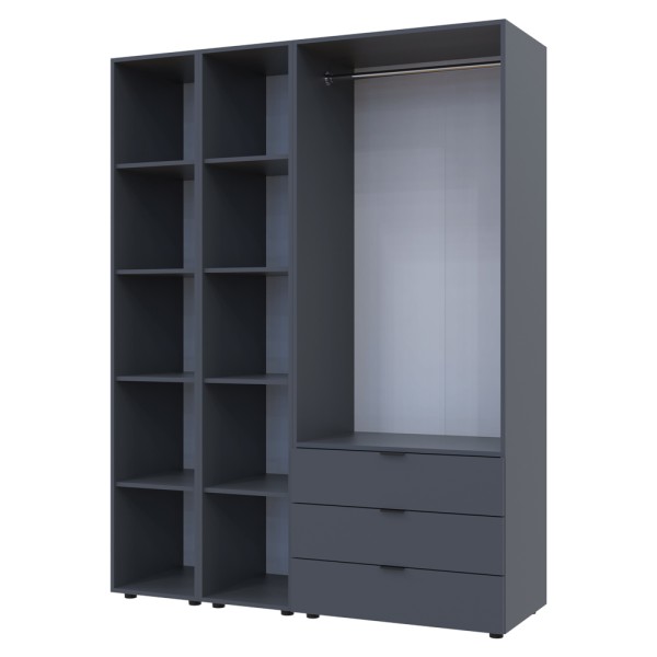 Шафа для одягу Гелар 2 з етажерками