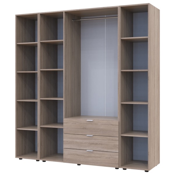 Шафа для одягу Гелар 3 з 2-ма етажерками – стильна і функціональна меблі для спальні