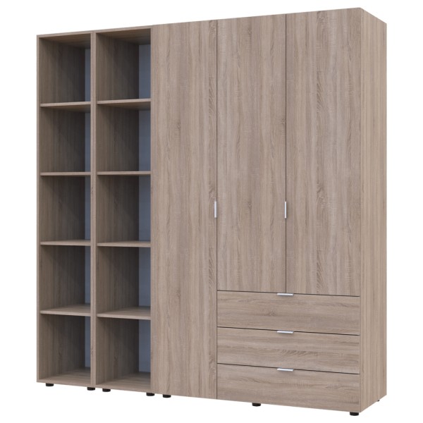 Шафа для одягу Гелар 3 з 2-ма етажерками – стильна і функціональна меблі для спальні