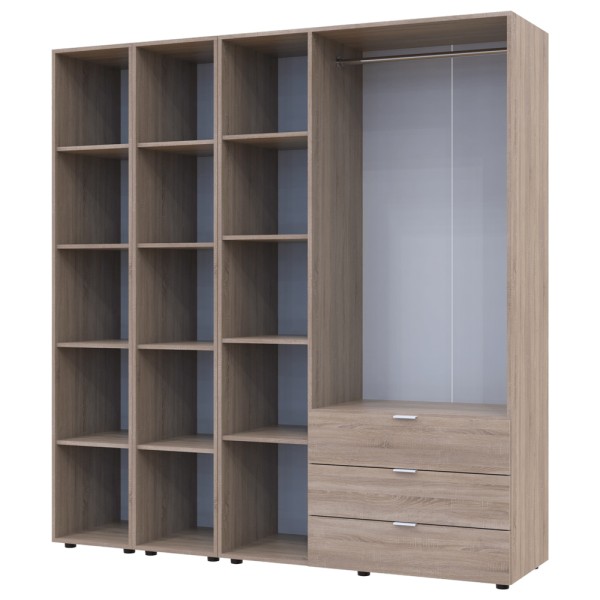 Шафа для одягу Гелар 3 з 2-ма етажерками – стильна і функціональна меблі для спальні