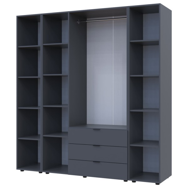 Шафа для одягу Гелар 3 з 2-ма етажерками – стильна і функціональна меблі для спальні
