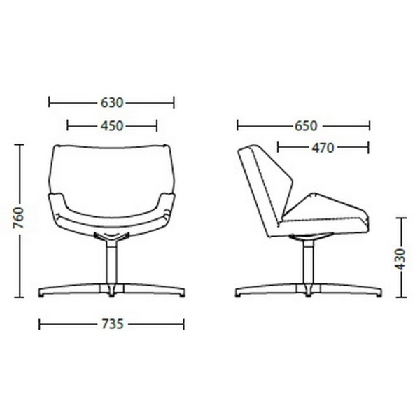 Крісло Aura LB Cross — сучасний стиль для вашого інтер'єру