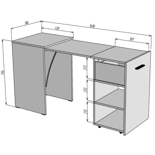 Стіл-трансформер Hobana Ш1 - ідеальний вибір для вашого офісу та дому