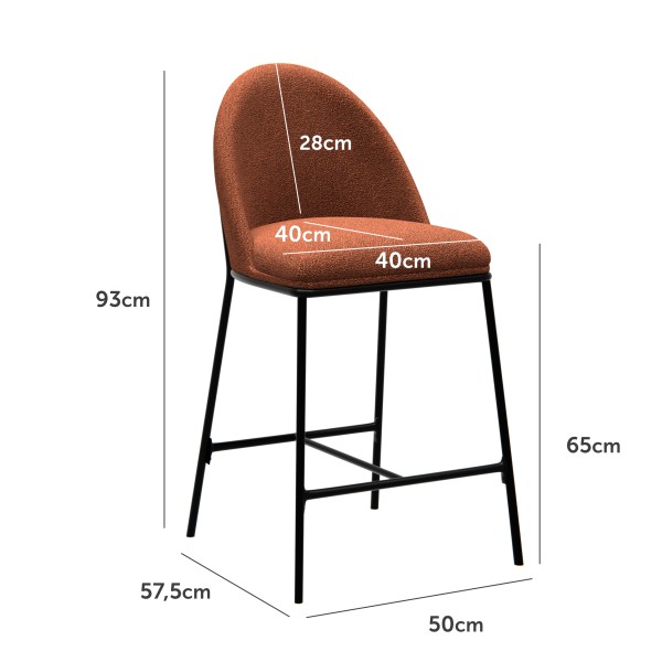 Напівбарний стілець B-150