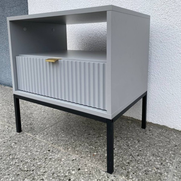 Тумба приліжкова Nova S54 grey — стиль та функціональність для вашої спальні