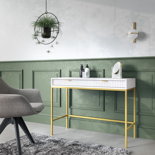Туалетний столик Nova T104 Gold – мінімалізм і комфорт для вашої спальні