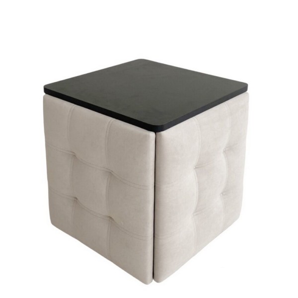 Пуф 5 в 1 зі столиком дерево - трансформер для вашого дому