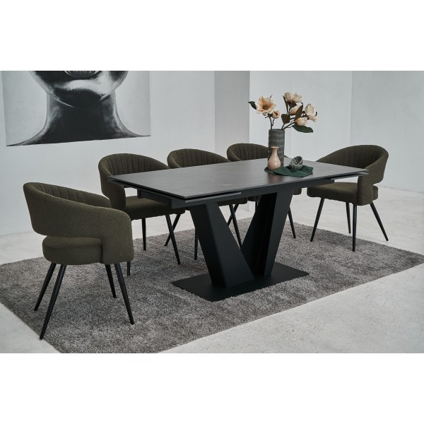 Стіл Алонцо TML-955 - сучасний розкладний стіл для кухні