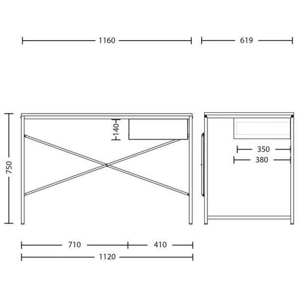 Стіл Forward H16 – стильний робочий стіл для вашого інтер'єру