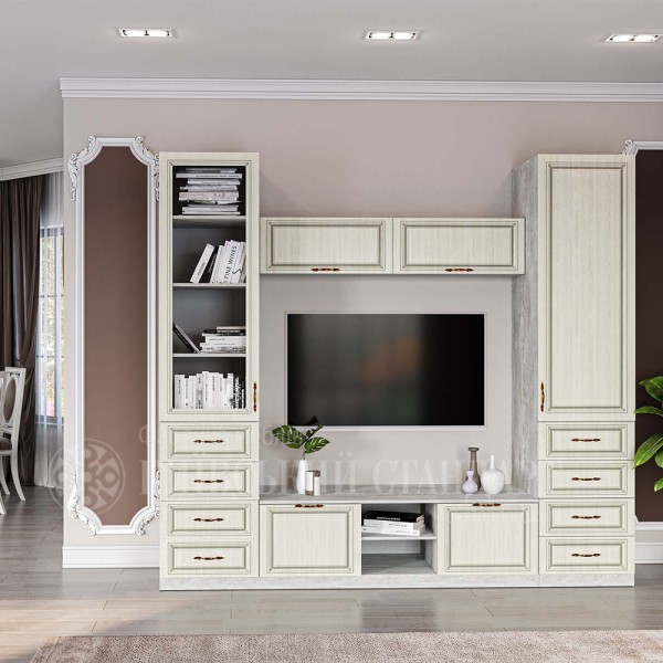 Шафа 1Д скло + 4Ш Софі - класичний стиль для вашої вітальні