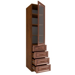 Шафа 1Д скло + 4Ш Софі