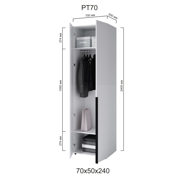 Шафа 2-х дверна Сота Р70 – сучасний дизайн для вашого інтер'єру