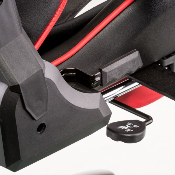 Крісло геймерське ExtremeRace black/red з підніжжям