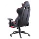 Крісло геймерське ExtremeRace black/red з підніжжям