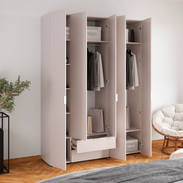 Шафа 4-и дверна Сота С140 – стильний мінімалізм для вашого інтер'єру