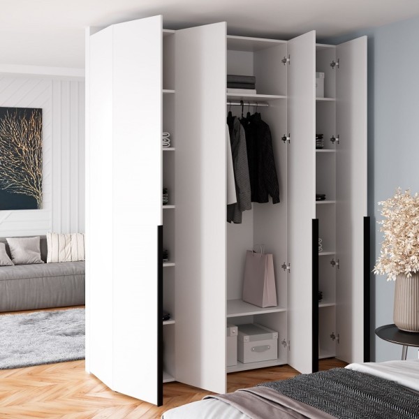 Шафа 4-и дверна Сота Р140 для спальні та передпокою