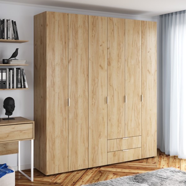 Шафа 6-ти дверна Сота С70+С140 для спальні та передпокою