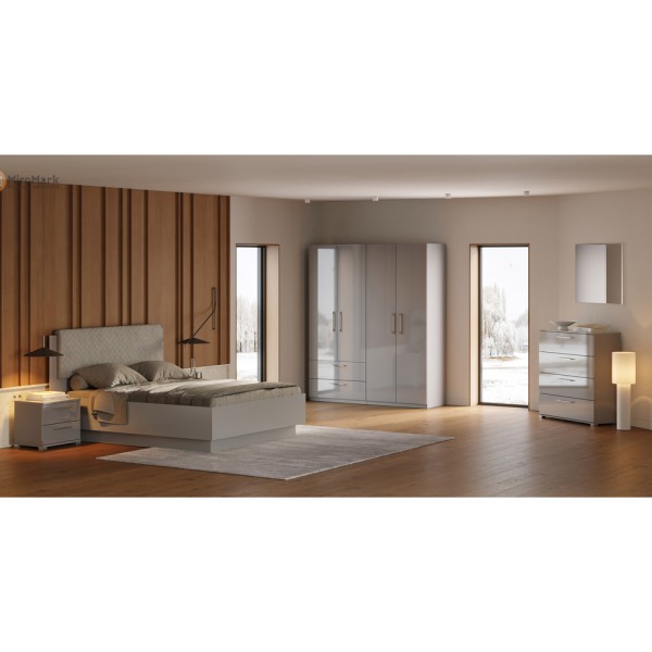 Шафа 2-х дверна Megy — сучасні меблі для спальні та передпокою