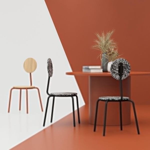 Стілець Dewy Circle пластик — стильний вибір для кухні та кафе