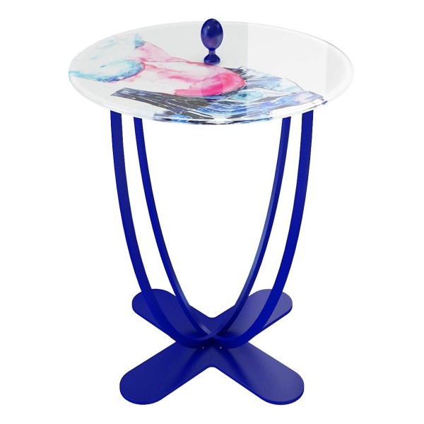 Журнальний стіл Bijou – стильний металевий стіл з склом для вашої вітальні