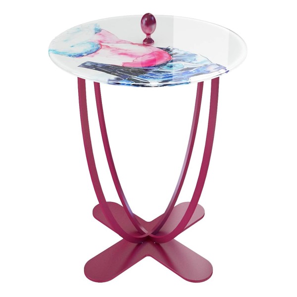 Журнальний стіл Bijou – стильний металевий стіл з склом для вашої вітальні