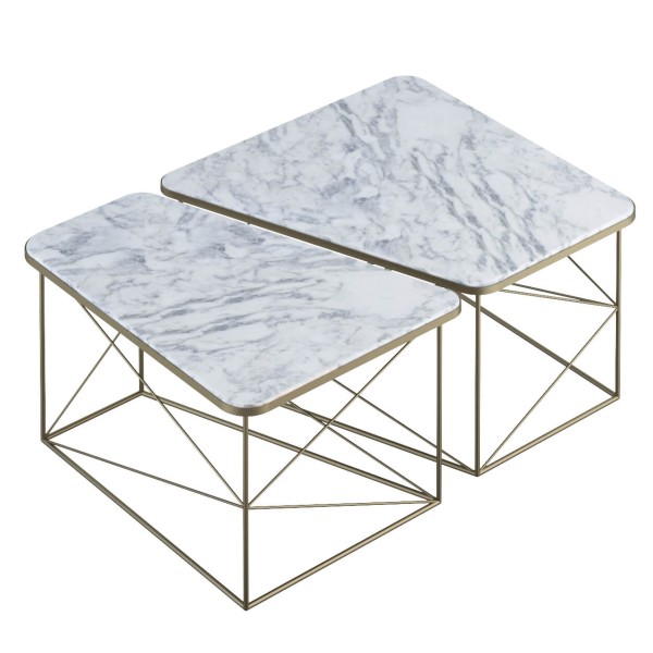 Комплект журнальних столів Part marble