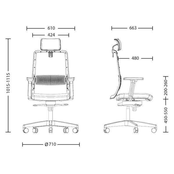Крісло Frame R HR Black — Комфорт та стиль для вашого офісу