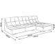 Кутовий розкладний диван Benefit 10/2 - Стиль і комфорт для вашої оселі