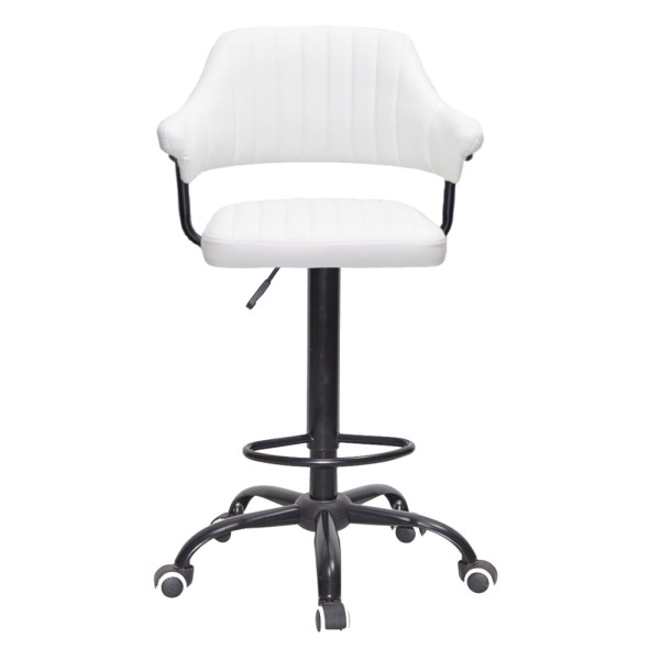 Барний стілець на роликах Bottle Office black