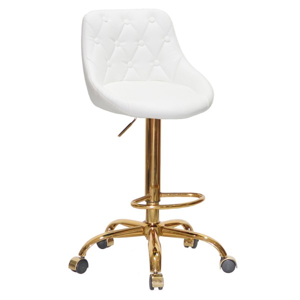 Барний стілець Madam high Office gold – сучасний стиль для вашого інтер'єру
