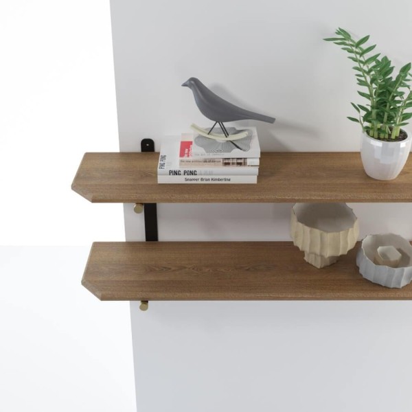 Настінна полиця подвійна Tsunde для вітальні