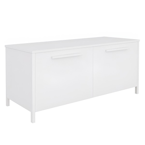 Тумба для взуття Сієста — білий метал