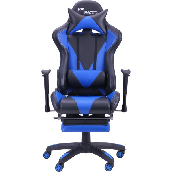 Крісло геймерське VR Racer Magnus чорний/синій