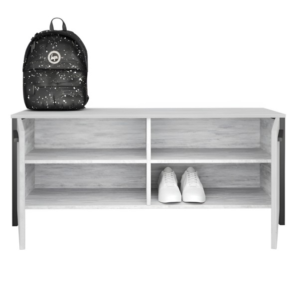 Тумба для взуття Сієста чорний метал